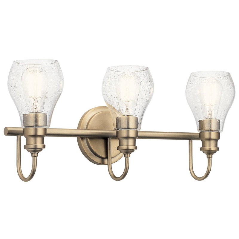 Kichler 45392CLZ Greenbrier Three Light Bath, Classic Bronze (Discontinued)