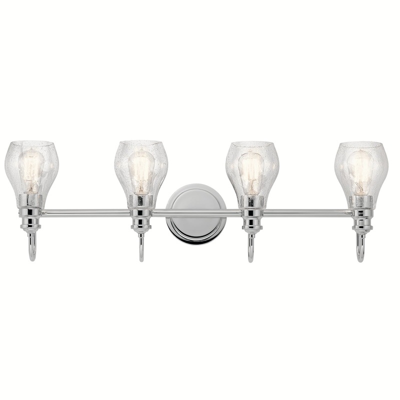 Kichler 45393CH Greenbrier Four Light Bath, Chrome