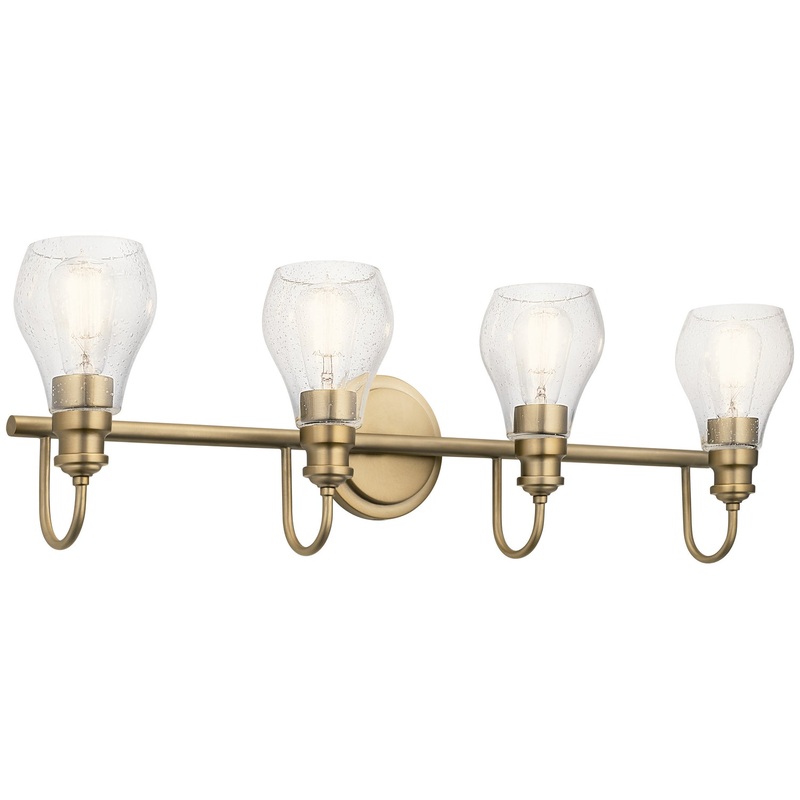 Kichler 45393CLZ Greenbrier Four Light Bath, Classic Bronze (Discontinued)