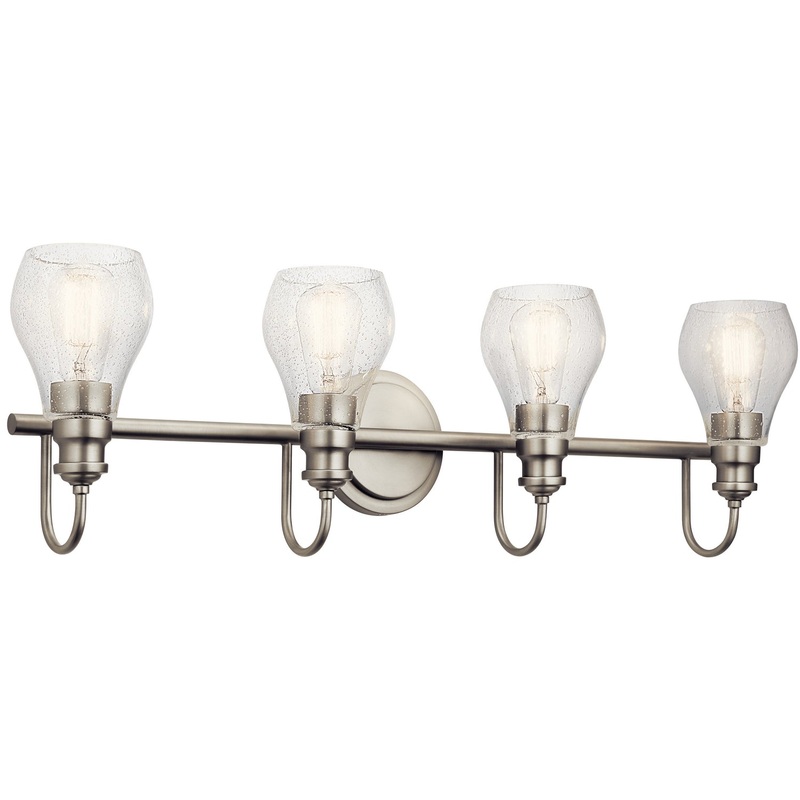 Kichler 45393NI Greenbrier Four Light Bath, Brushed Nickel