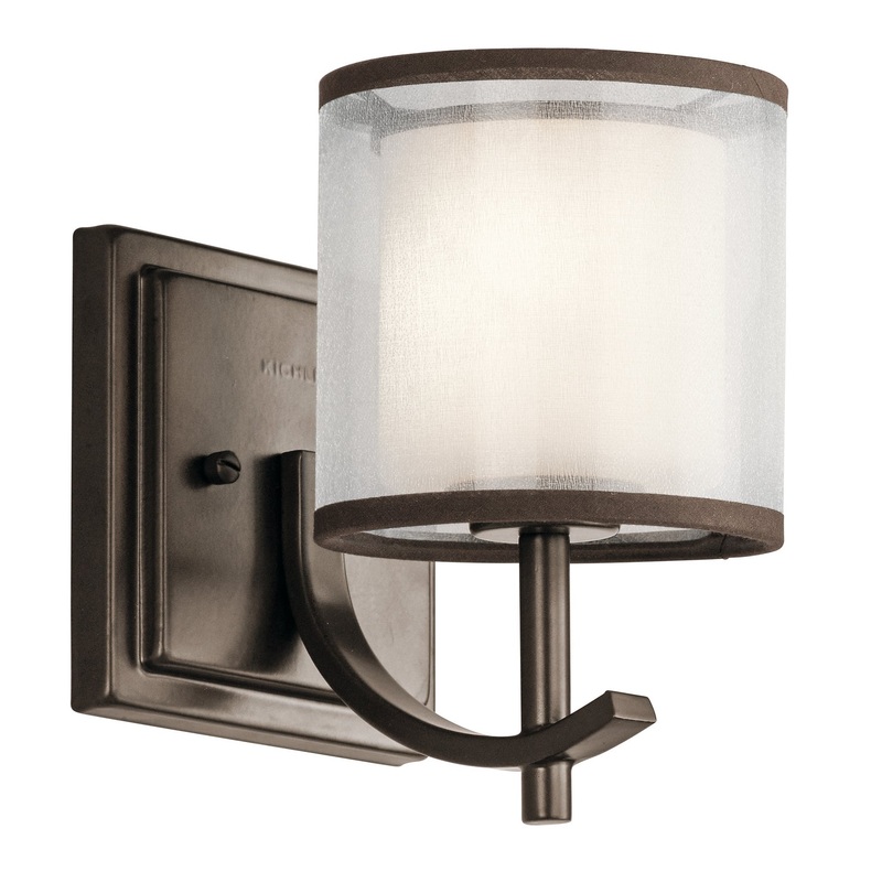 Kichler 45449MIZ Tallie One Light Wall Sconce, Mission Bronze (Discontinued)