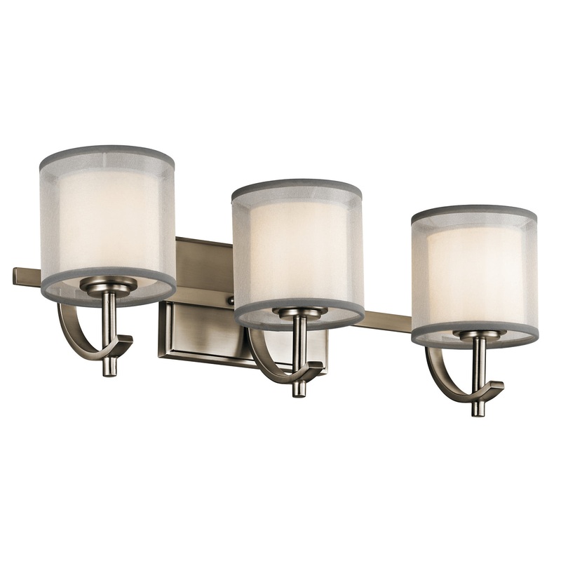 Kichler 45451AP Tallie Three Light Bath, Antique Pewter (Discontinued)