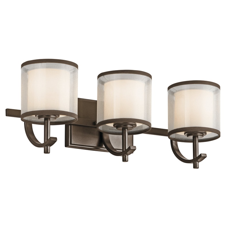 Kichler 45451MIZ Tallie Three Light Bath, Mission Bronze (Discontinued)