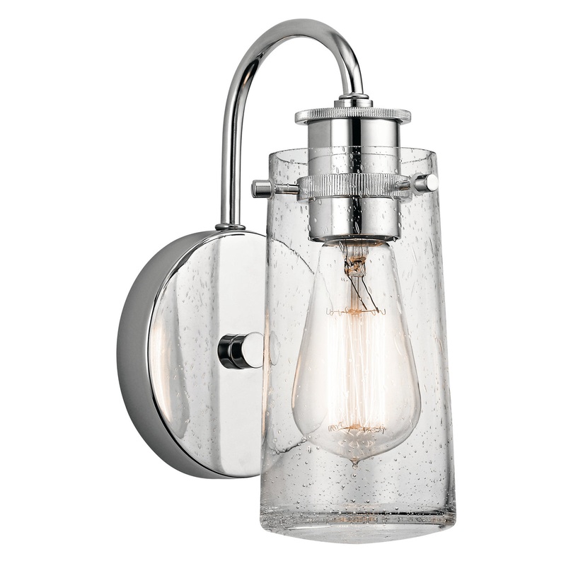Kichler 45457CH Braelyn One Light Wall Sconce, Chrome