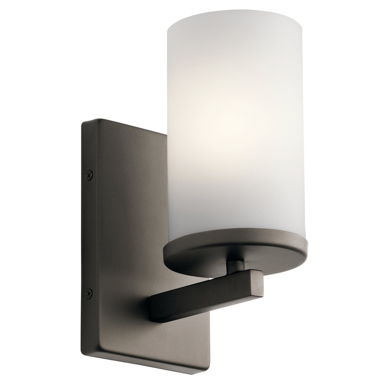 Kichler 45495OZ Crosby One Light Wall Sconce, Olde Bronze