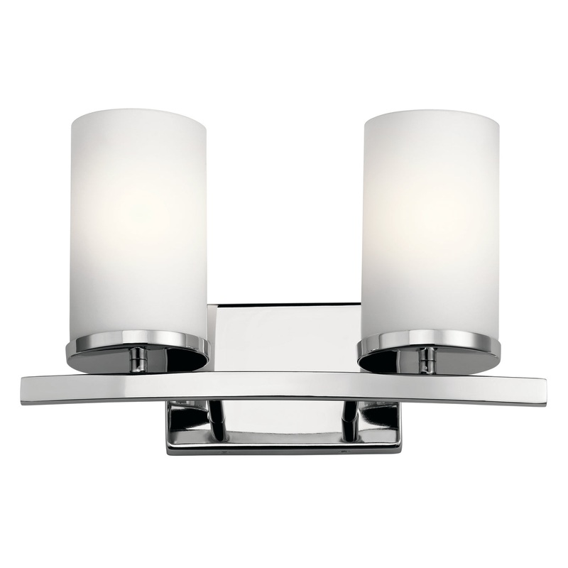 Kichler 45496CH Crosby Two Light Bath, Chrome