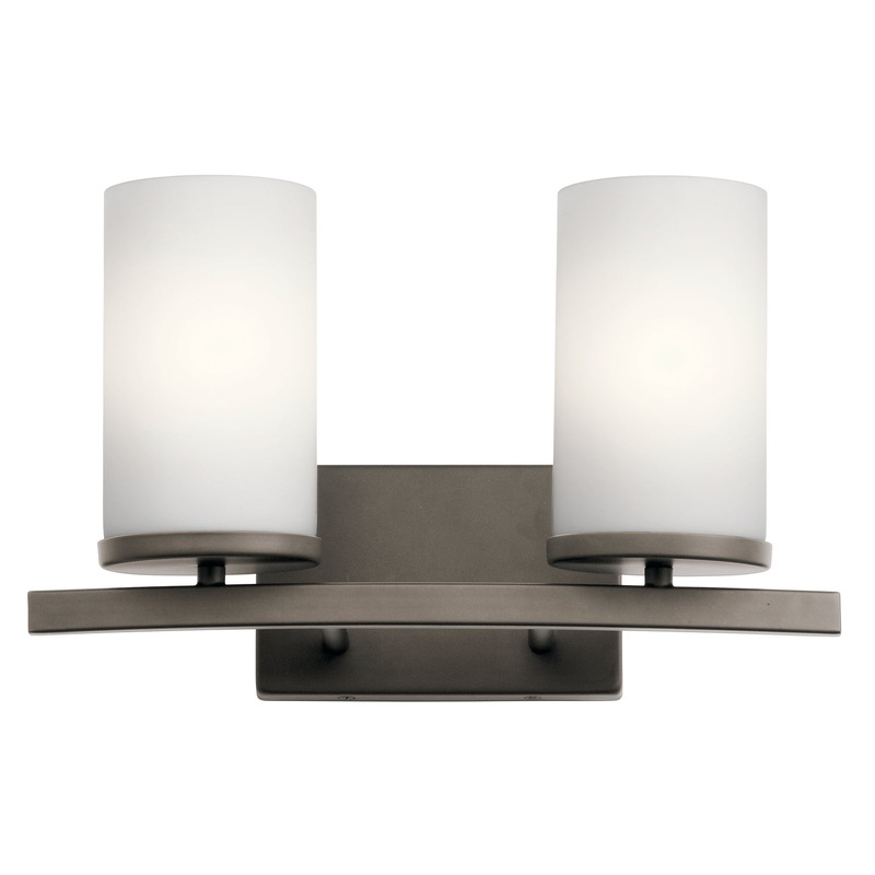 Kichler 45496OZ Crosby Two Light Bath, Olde Bronze