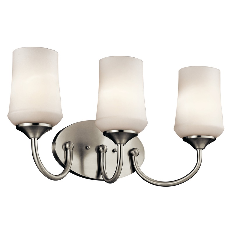 Kichler 45570NI Aubrey Three Light Bath, Brushed Nickel