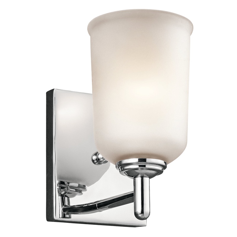 Kichler 45572CH Shailene One Light Wall Sconce, Chrome