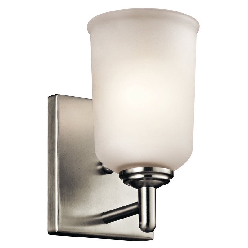 Kichler 45572NI Shailene One Light Wall Sconce, Brushed Nickel