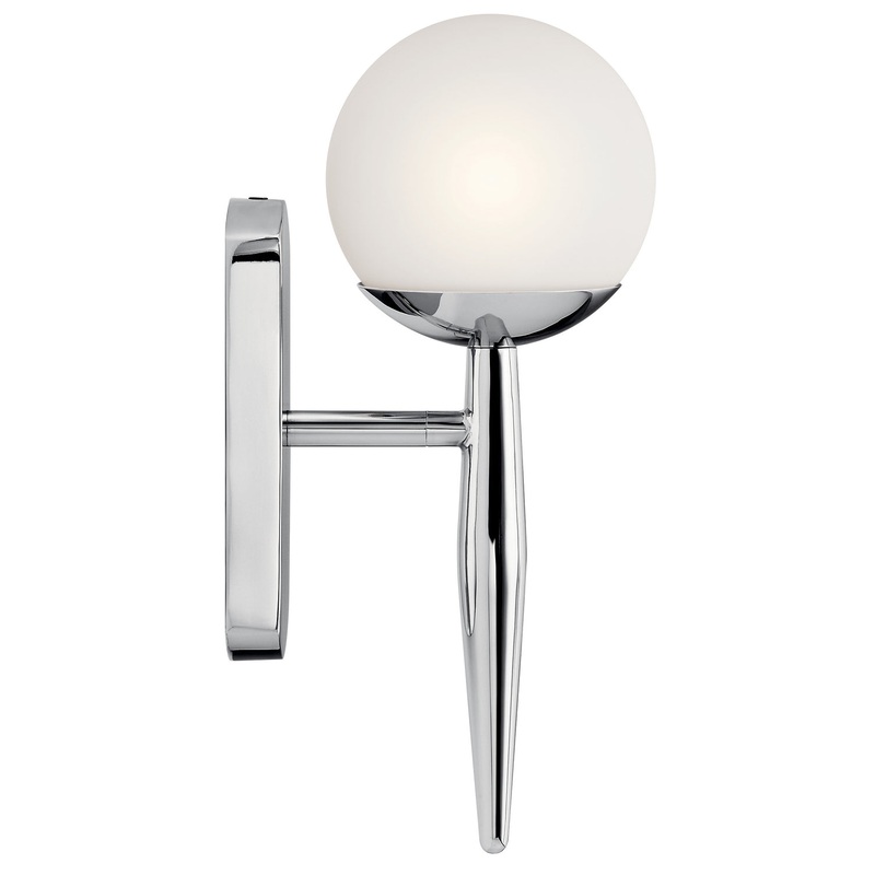 Kichler 45580CH Jasper One Light Wall Sconce, Chrome