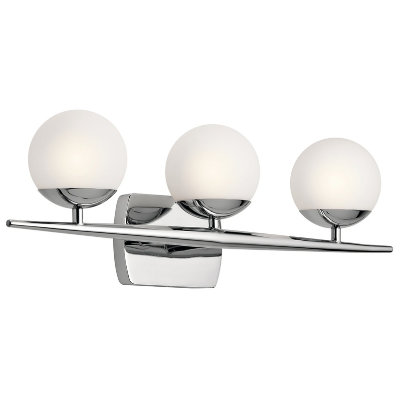Kichler 45582CH Jasper Three Light Bath, Chrome