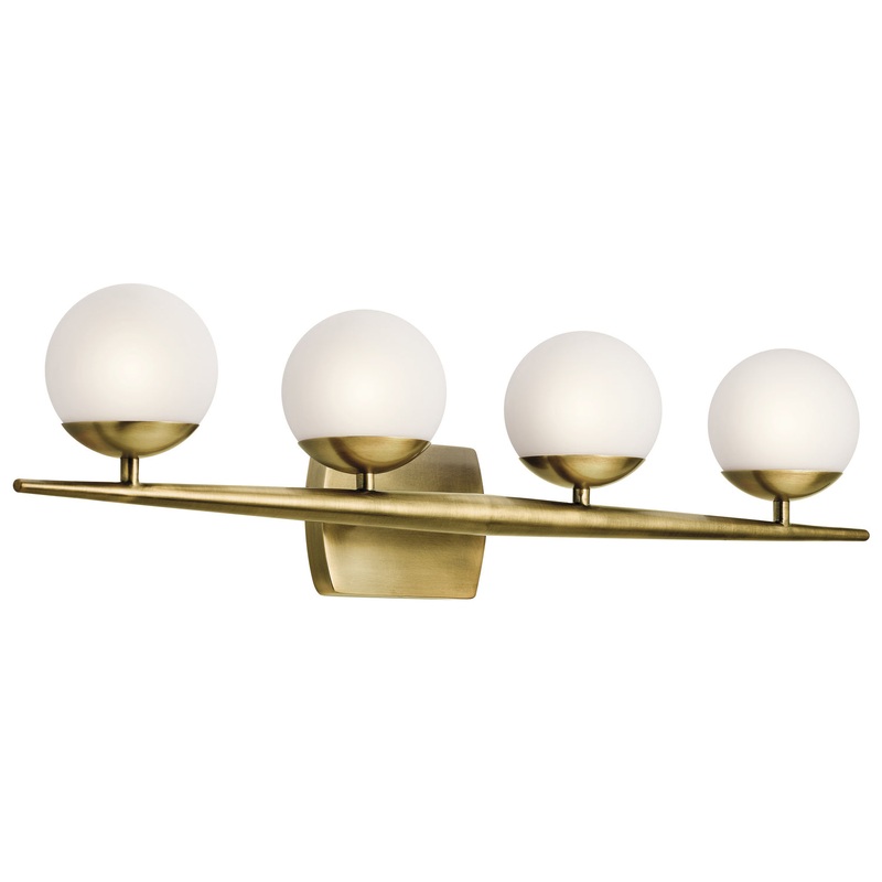 Kichler 45583NBR Jasper Four Light Bath, Natural Brass