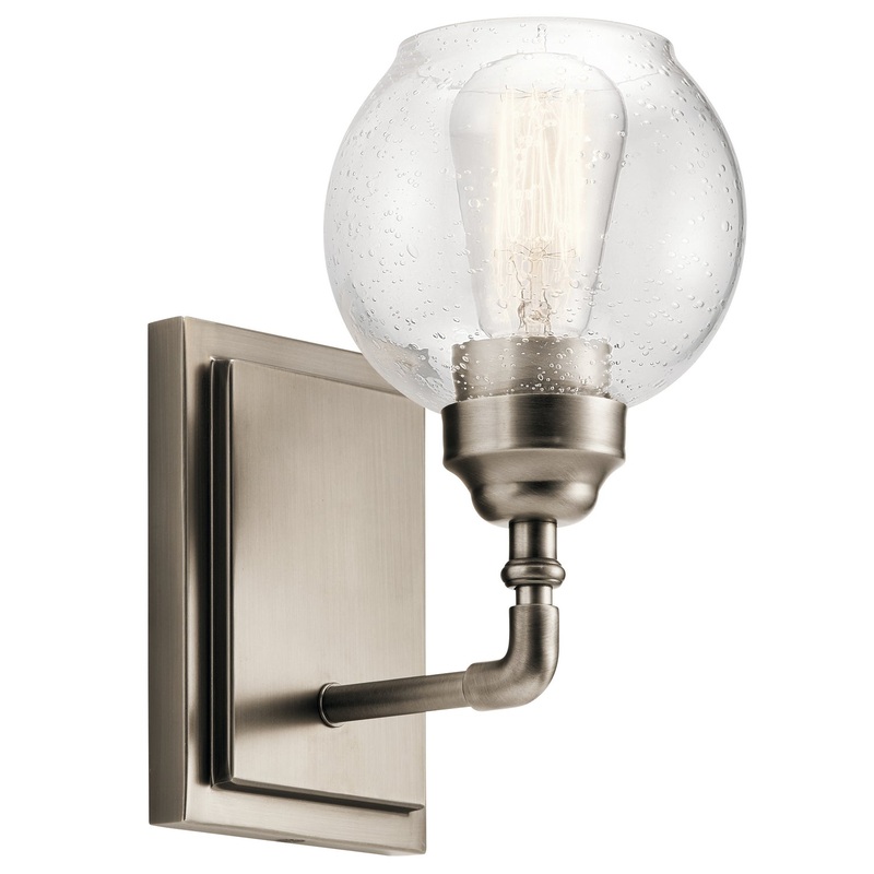 Kichler 45590AP Niles One Light Wall Sconce, Antique Pewter (Discontinued)
