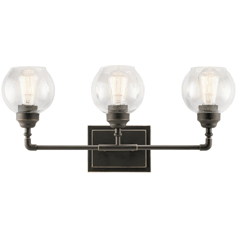 Kichler 45592OZ Niles Three Light Bath, Olde Bronze (Discontinued)