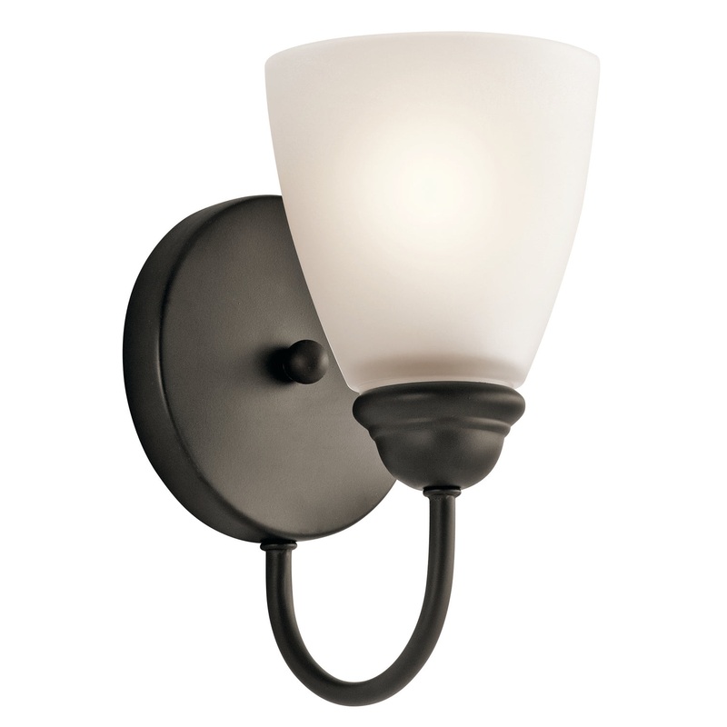 Kichler 45637OZ Jolie One Light Wall Sconce, Olde Bronze