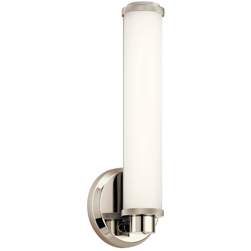 Kichler 45686PNLED Indeco LED Wall Sconce, Polished Nickel