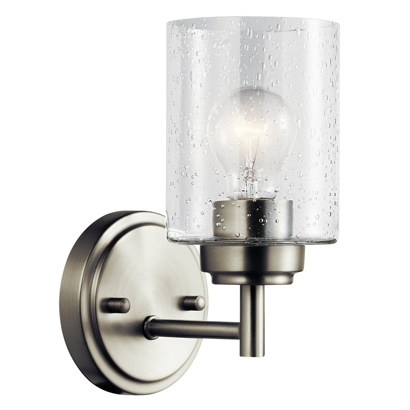 Kichler 45910NI Winslow One Light Wall Sconce, Brushed Nickel