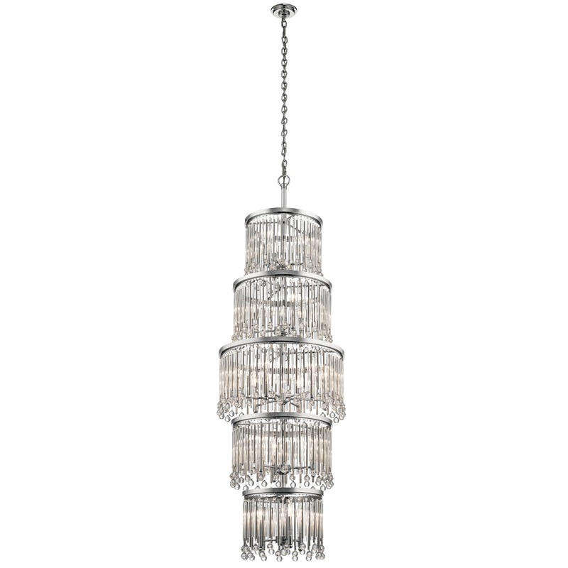 Kichler 43758CH Piper 18 Light Chandelier, Chrome