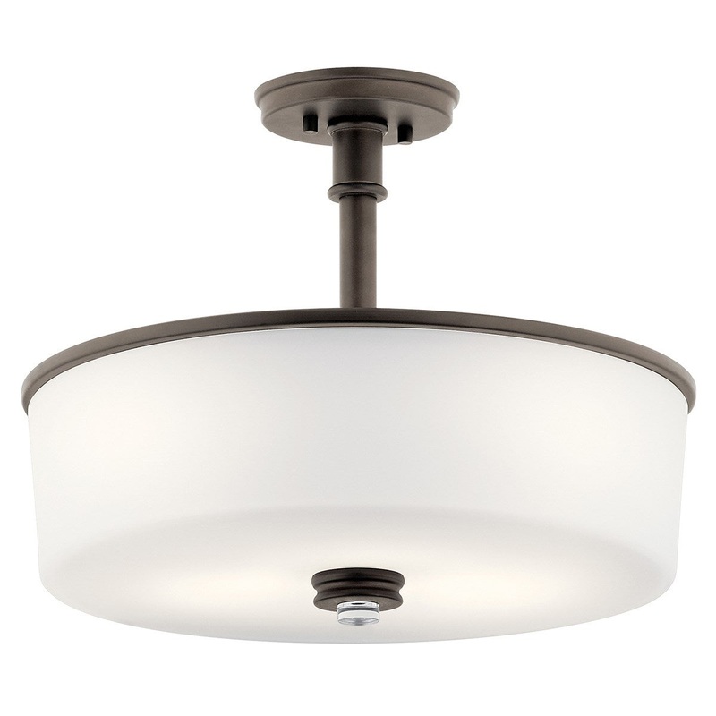 Kichler 43925OZL18 Joelson LED Pendant/Semi Flush, Olde Bronze