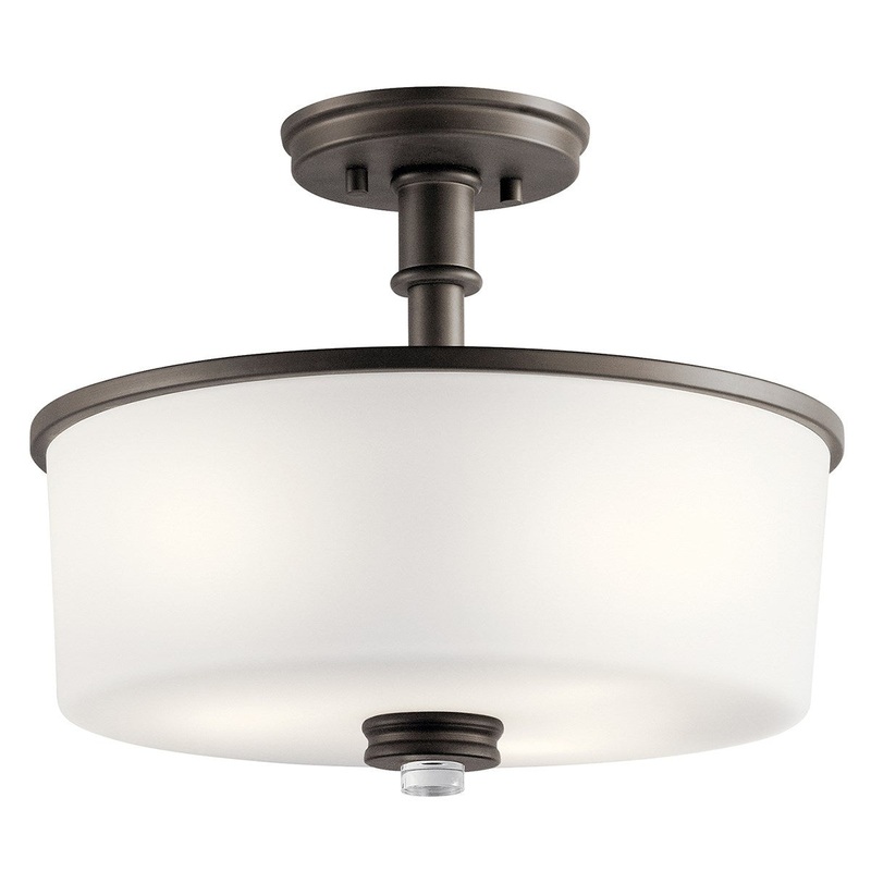 Kichler 43926OZL18 Joelson LED Semi Flush Mount, Olde Bronze