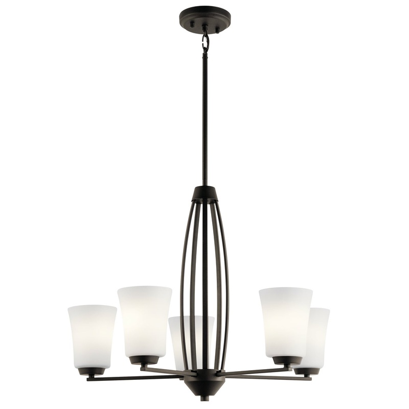 Kichler 44051OZ Tao Five Light Chandelier, Olde Bronze (Discontinued)