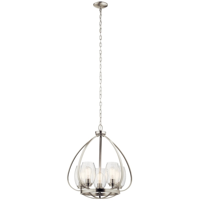 Kichler 44060NI Tuscany Five Light Chandelier, Brushed Nickel (Discontinued)