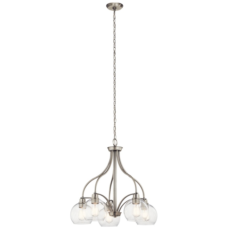 Kichler 44064NI Harmony Five Light Chandelier, Brushed Nickel (Discontinued)