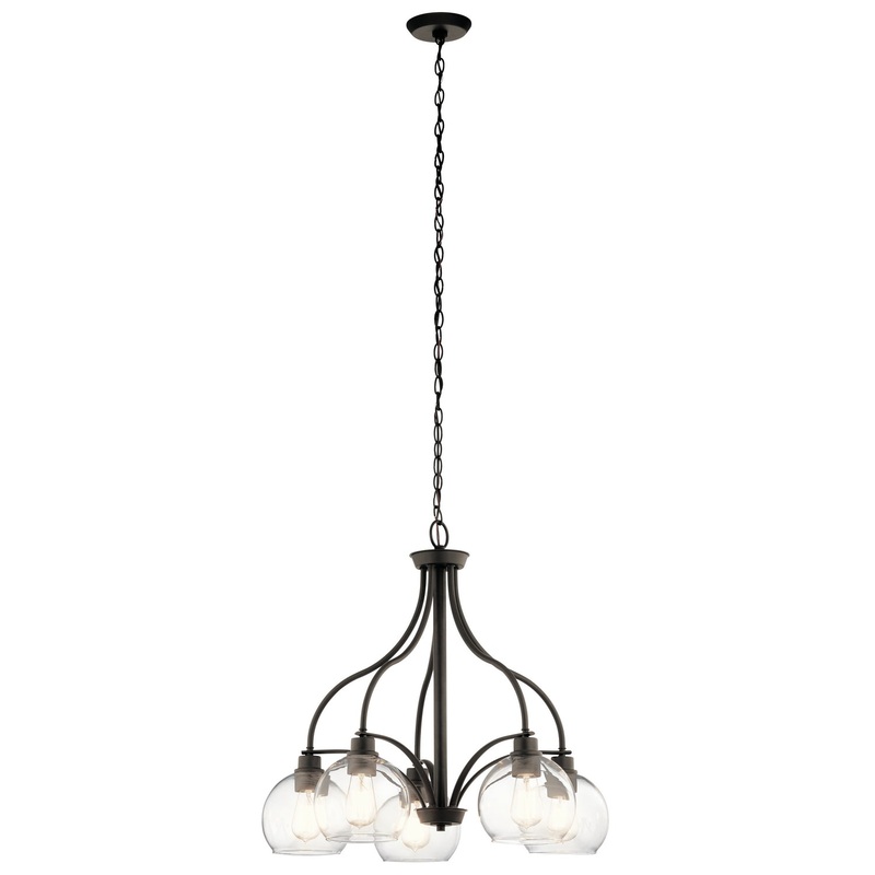 Kichler 44064OZ Harmony Five Light Chandelier, Olde Bronze (Discontinued)