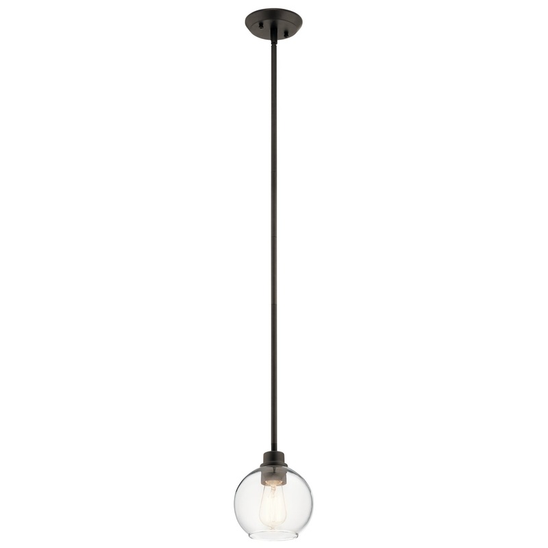Kichler 44065OZ Harmony One Light Mini Pendant, Olde Bronze (Discontinued)