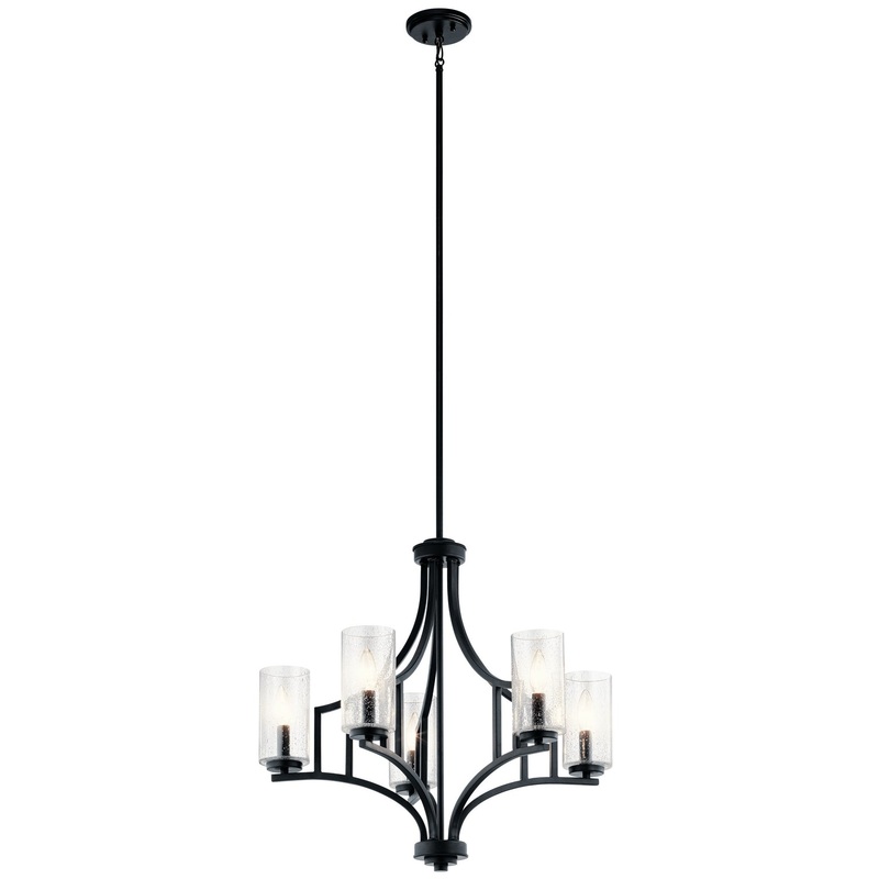 Kichler 44072DBK Vara Five Light Chandelier, Distressed Black
