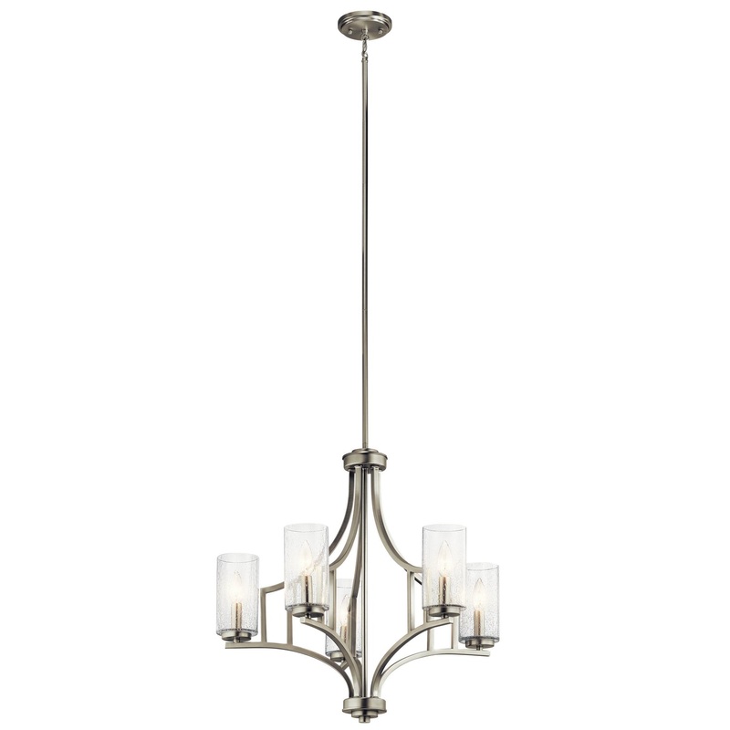 Kichler 44072NI Vara Five Light Chandelier, Brushed Nickel