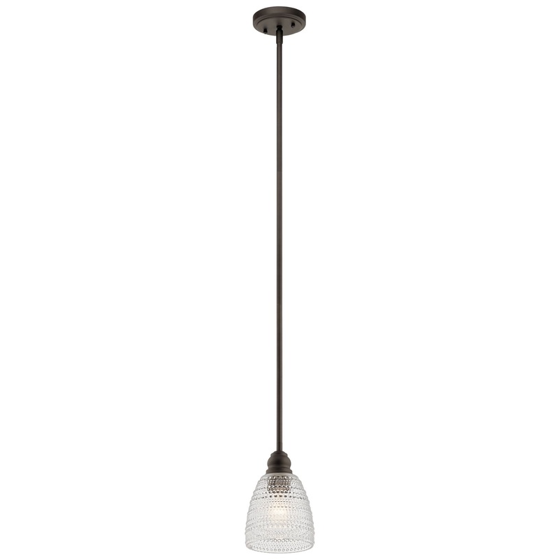 Kichler 44147OZ Karmarie One Light Mini Pendant, Olde Bronze (Discontinued)