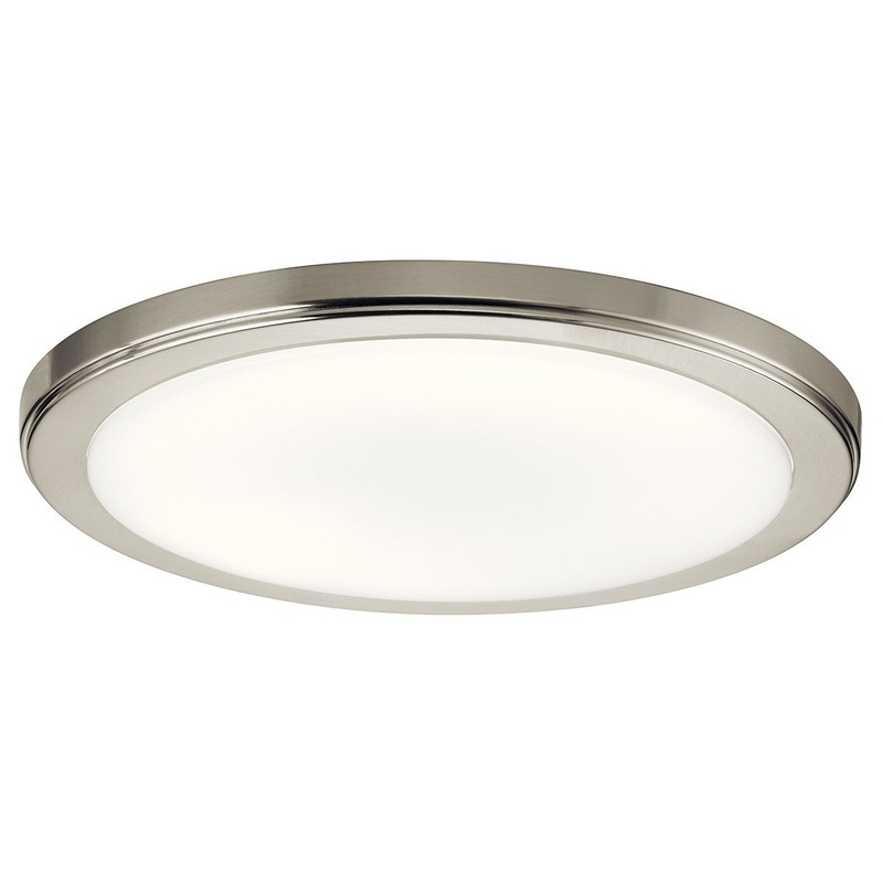 Kichler 44248NILED30 Zeo LED Flushmount, Brushed Nickel