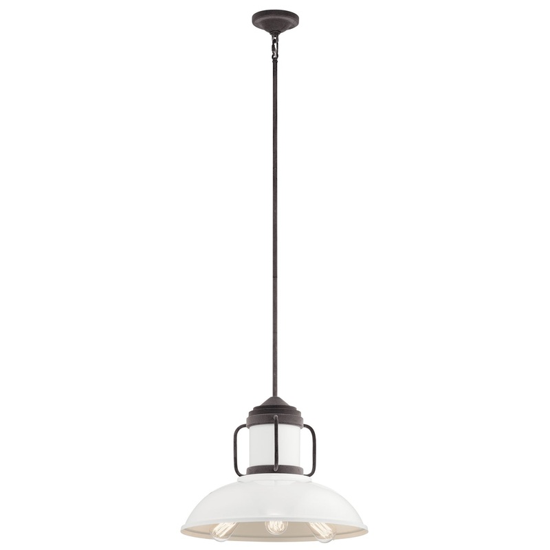 Kichler 44303WZC Jenson Three Light Pendant, Weathered Zinc (Discontinued)