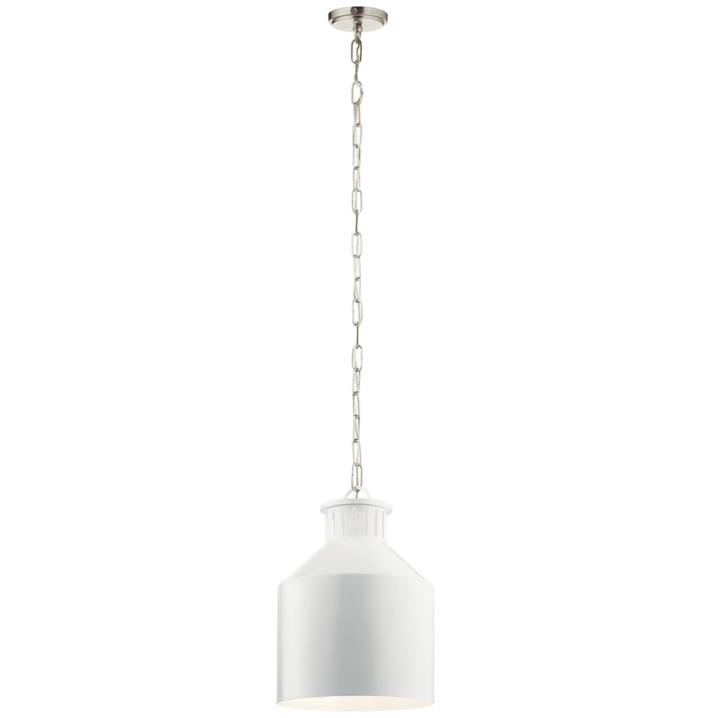 Kichler 44307WH Montauk Three Light Pendant, White (Discontinued)