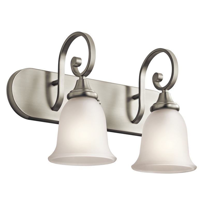 Kichler 45054NI Monroe Two Light Bath, Brushed Nickel (Discontinued)