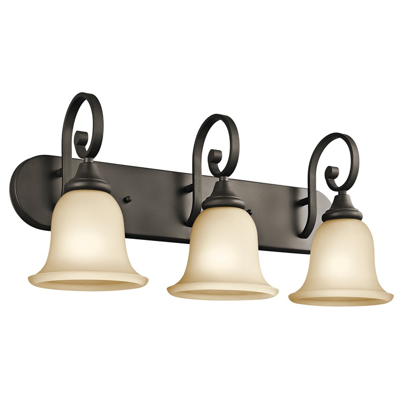 Kichler 45055OZ Monroe Three Light Bath, Olde Bronze (Discontinued)