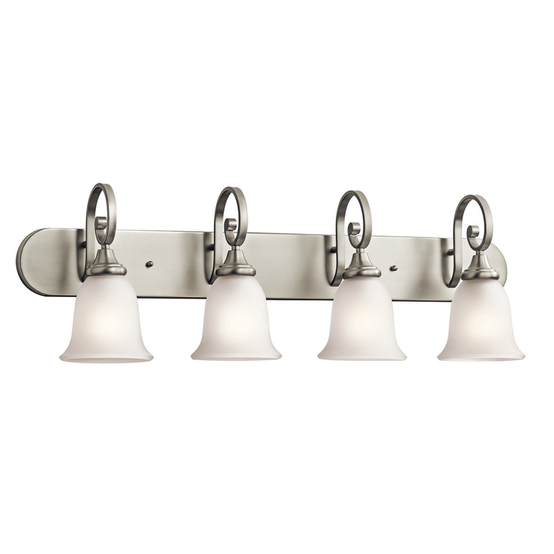 Kichler 45056NI Monroe Four Light Bath, Brushed Nickel (Discontinued)