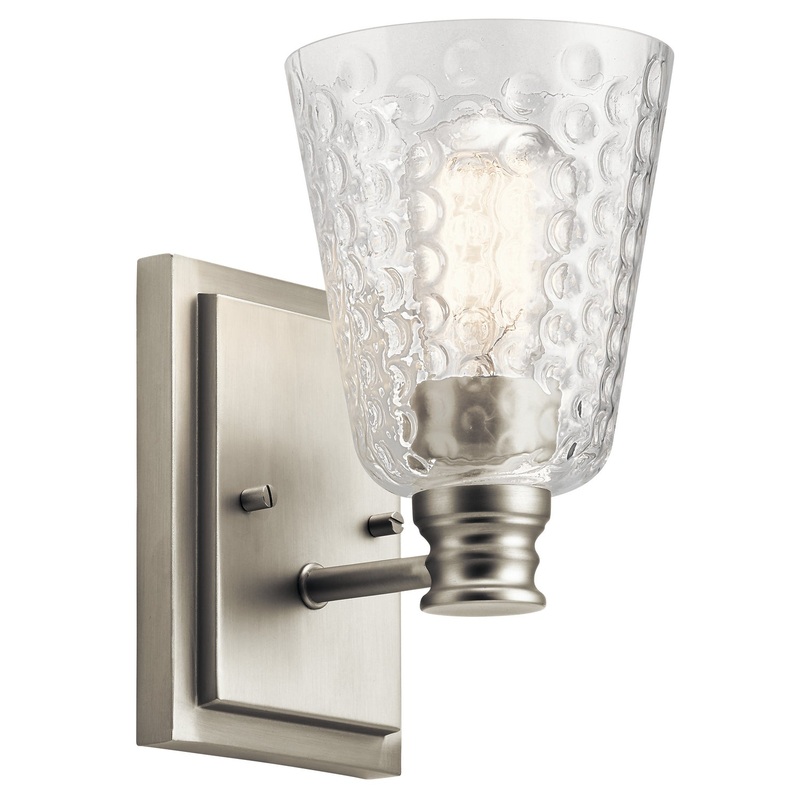 Kichler 45095NI Nadine One Light Wall Sconce, Brushed Nickel (Discontinued)
