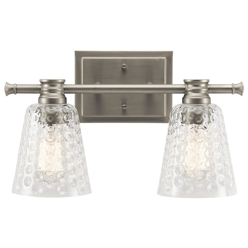 Kichler 45096NI Nadine Two Light Bath, Brushed Nickel (Discontinued)