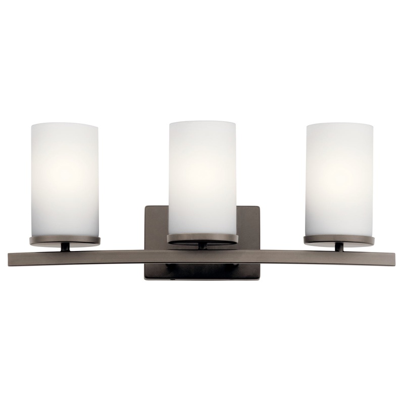 Kichler 45497OZ Crosby Three Light Bath, Olde Bronze