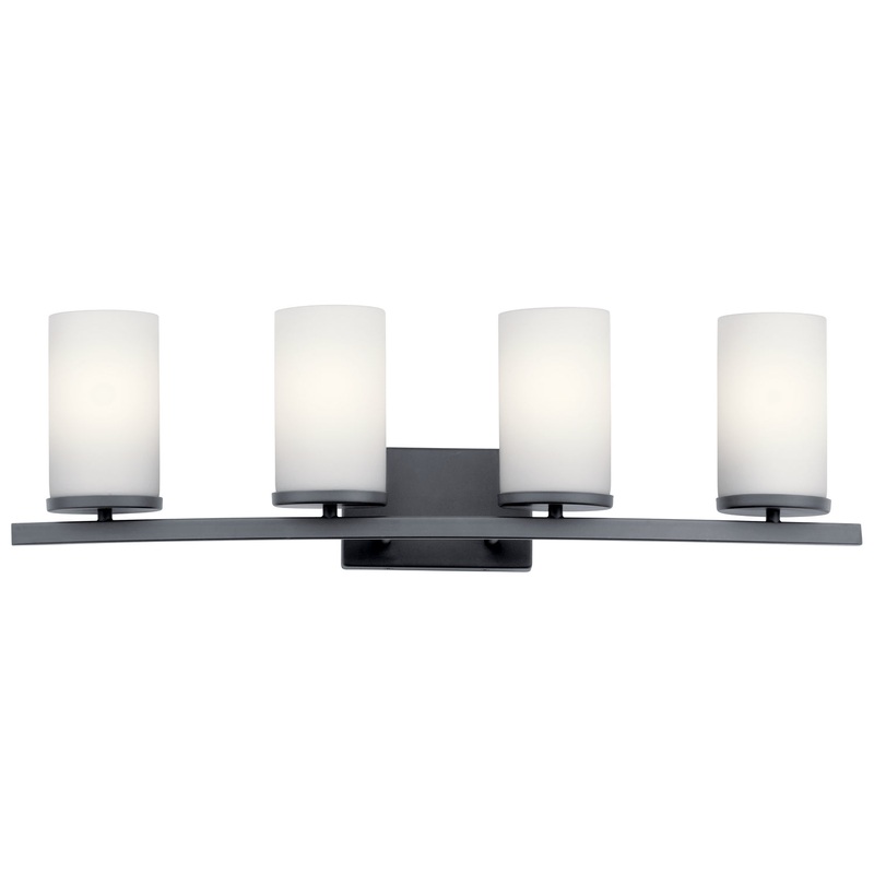 Kichler 45498BK Crosby Four Light Bath, Black