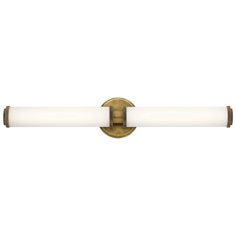 Kichler 45685NBRLED Indeco LED Linear Bath, Natural Brass