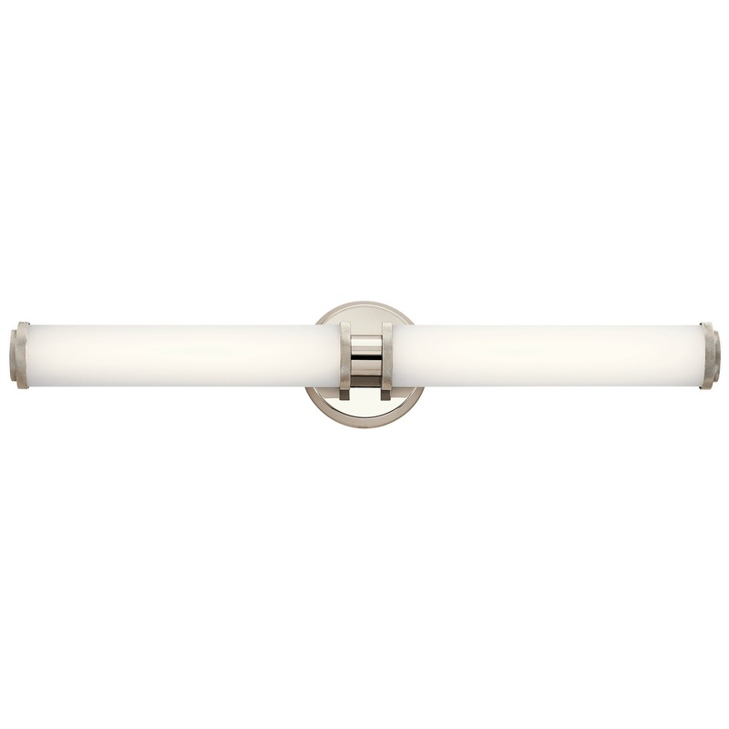 Kichler 45685PNLED Indeco LED Linear Bath, Polished Nickel