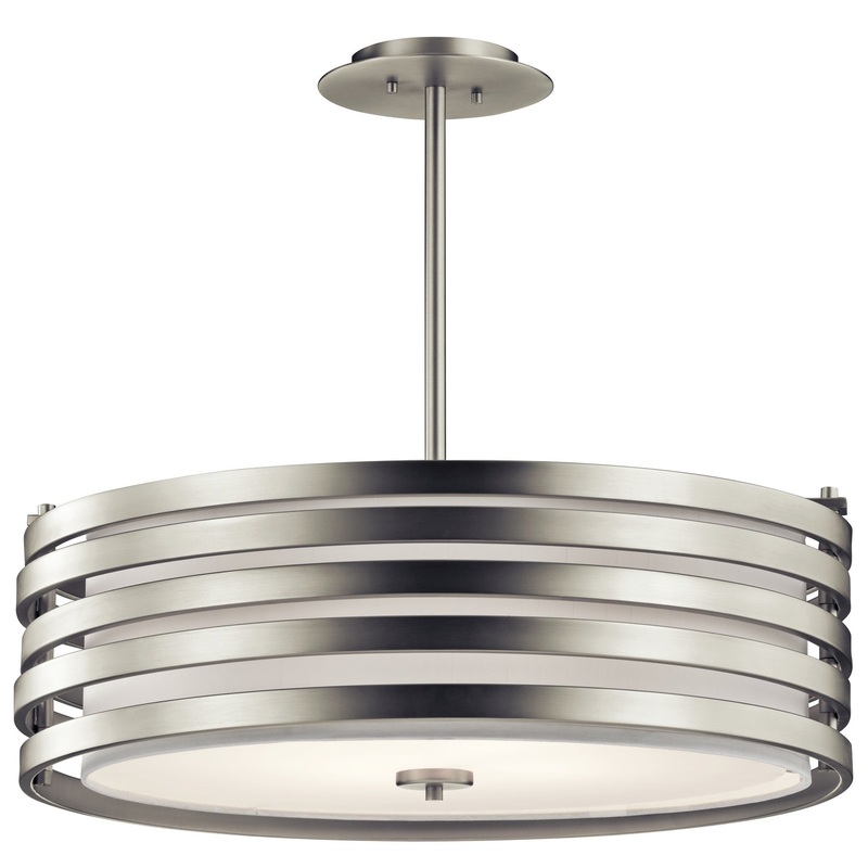 Kichler 43390NI Roswell Four Light Pendant, Brushed Nickel (Discontinued)