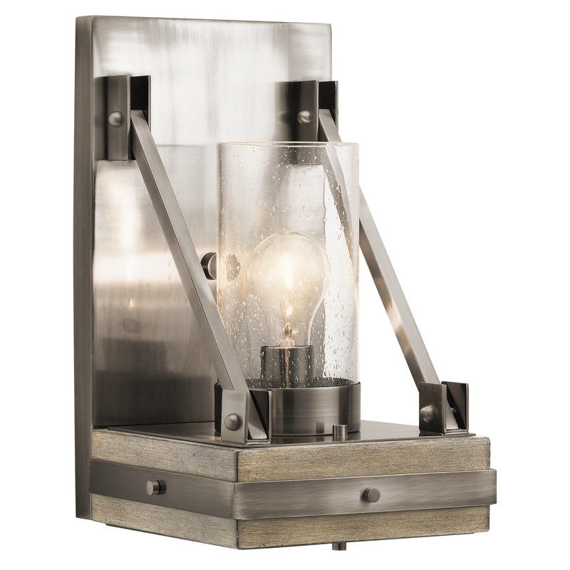 Kichler 43436CLP Colerne One Light Wall Sconce, Classic Pewter