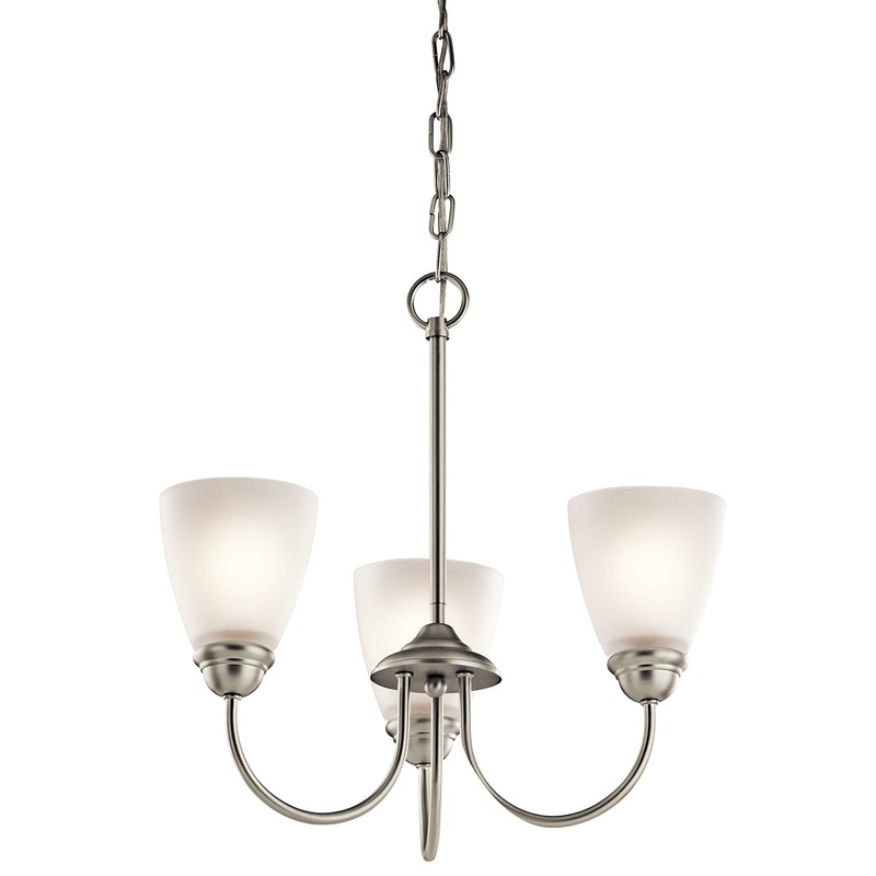 Kichler 43637NIL18 Jolie LED Mini Chandelier, Brushed Nickel