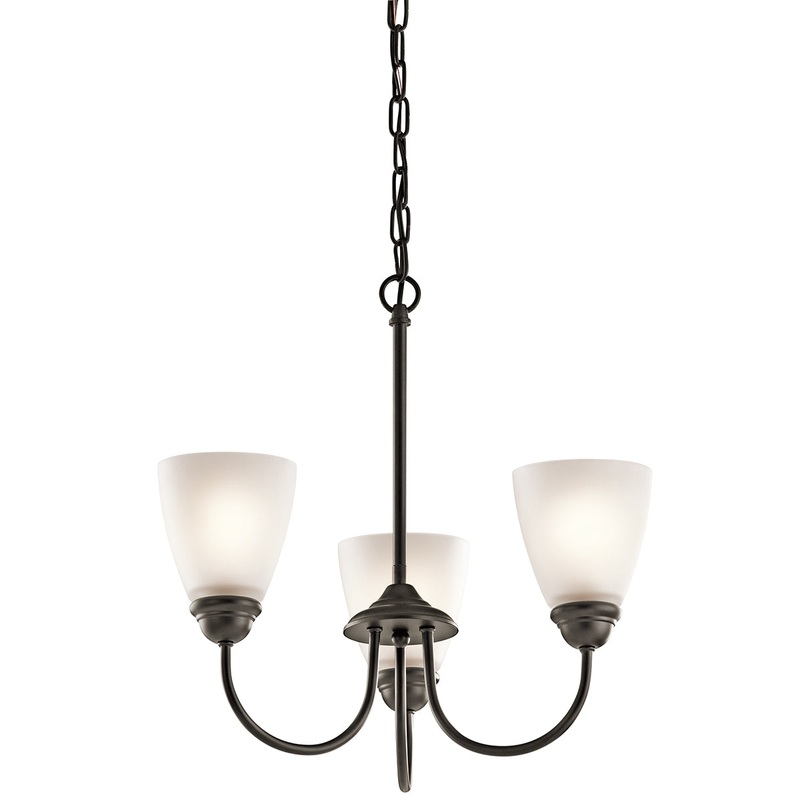 Kichler 43637OZL18 Jolie LED Mini Chandelier, Olde Bronze