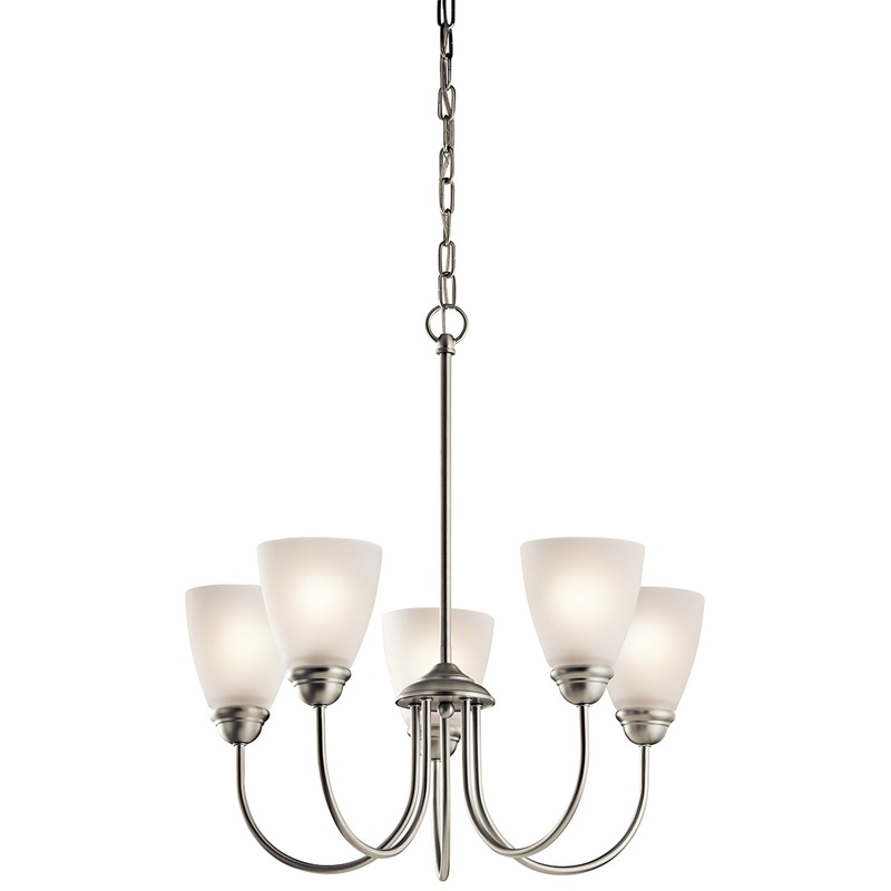 Kichler 43638NIL18 Jolie LED Chandelier, Brushed Nickel